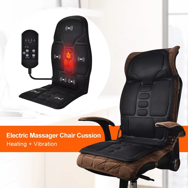 Elektrisk massagesittkudde med värme – massagekudde för hemmet och bilen