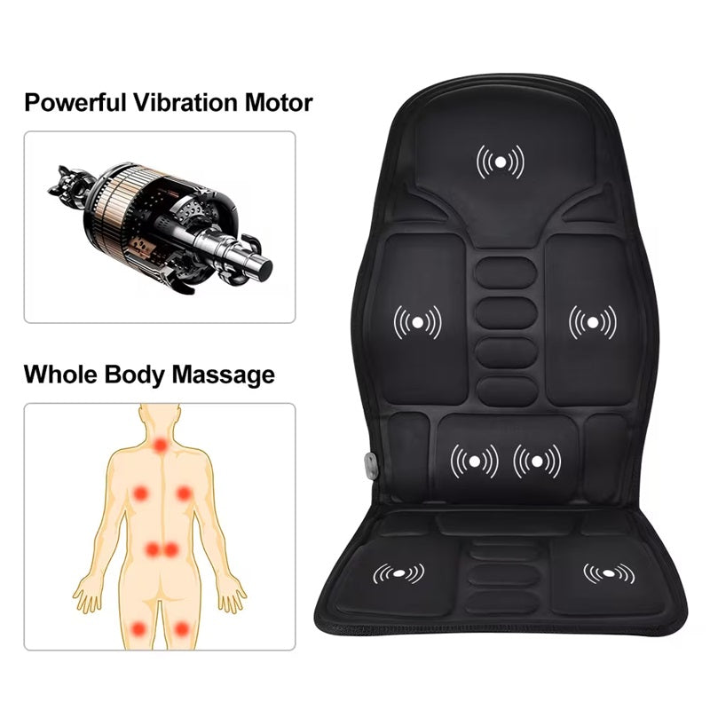 Elektrisk massagesittkudde med värme – massagekudde för hemmet och bilen