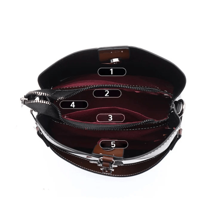 AllureLuxe | Elegant Læder Skuldertaske Stilfuldt Design