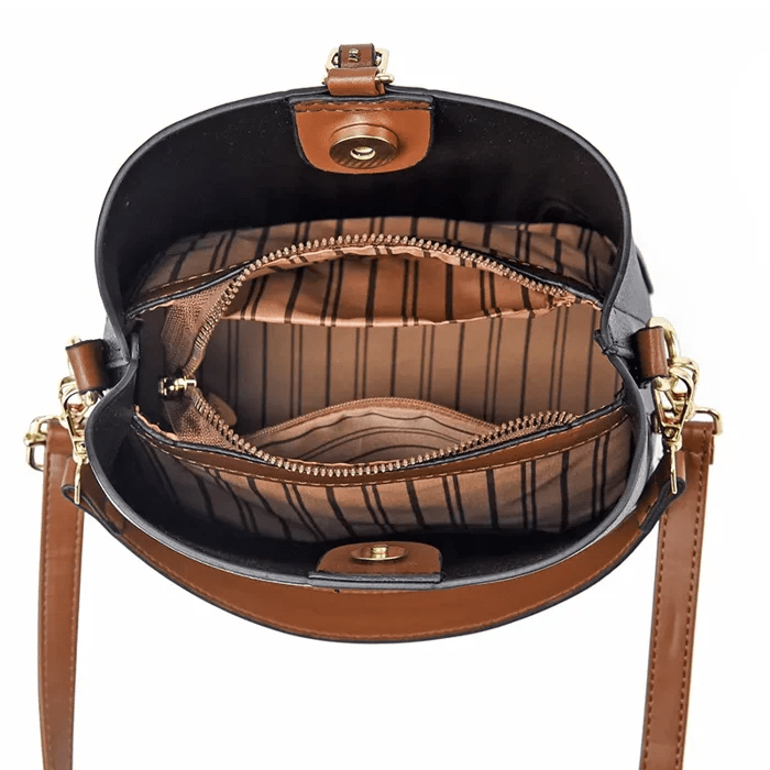 AllureLuxe | Elegant Læder Skuldertaske Stilfuldt Design