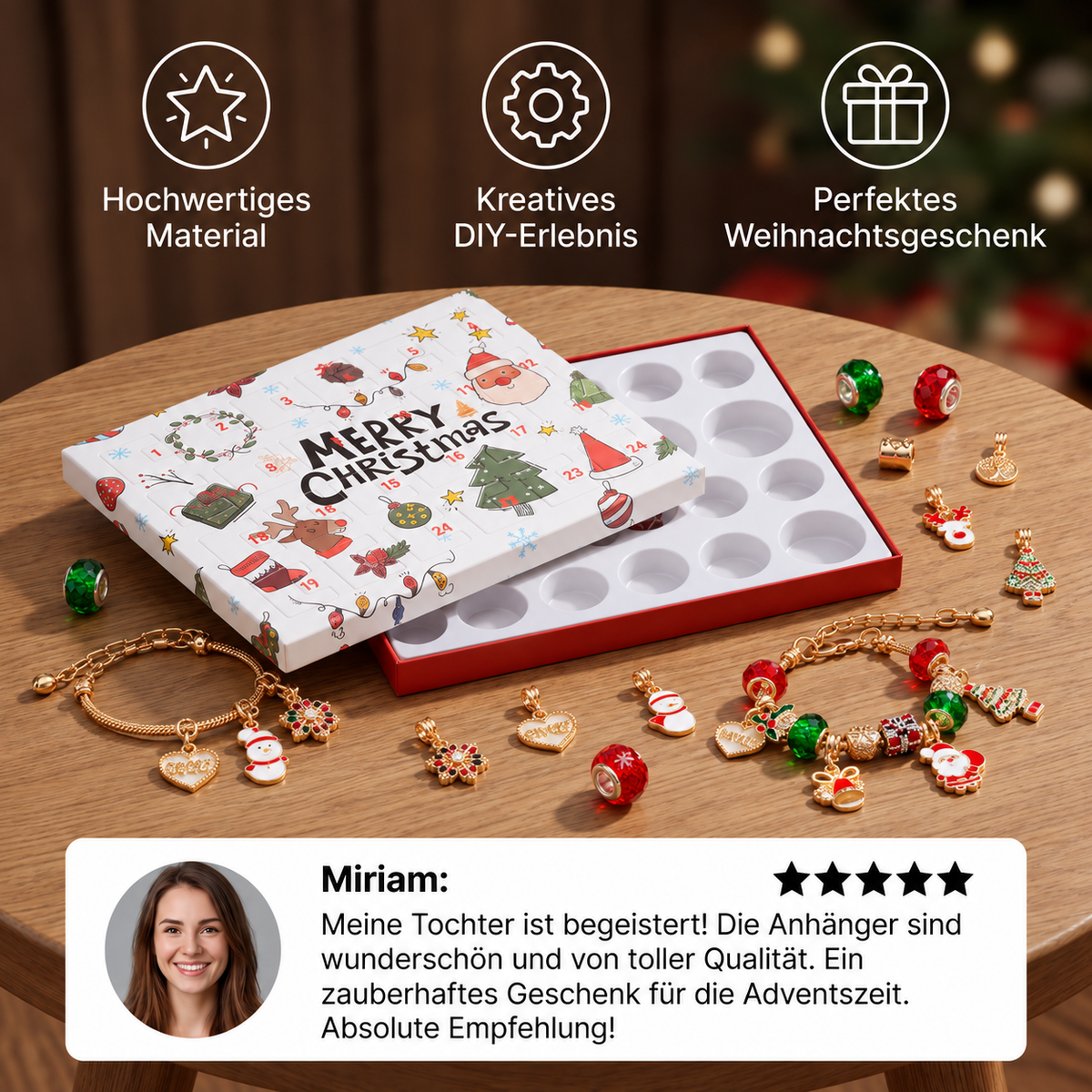 Armbandsadventskalender 2026 – 24 dagar med egentillverkade smycken