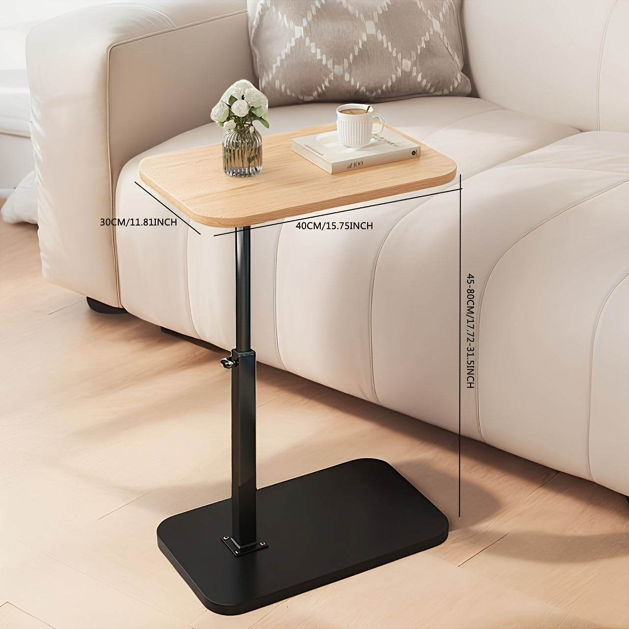 Justerbart sidebord – Perfekt til sofaen eller sengen