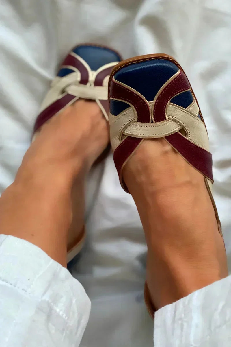 TRI-FARVE SLIP-ON FLATS