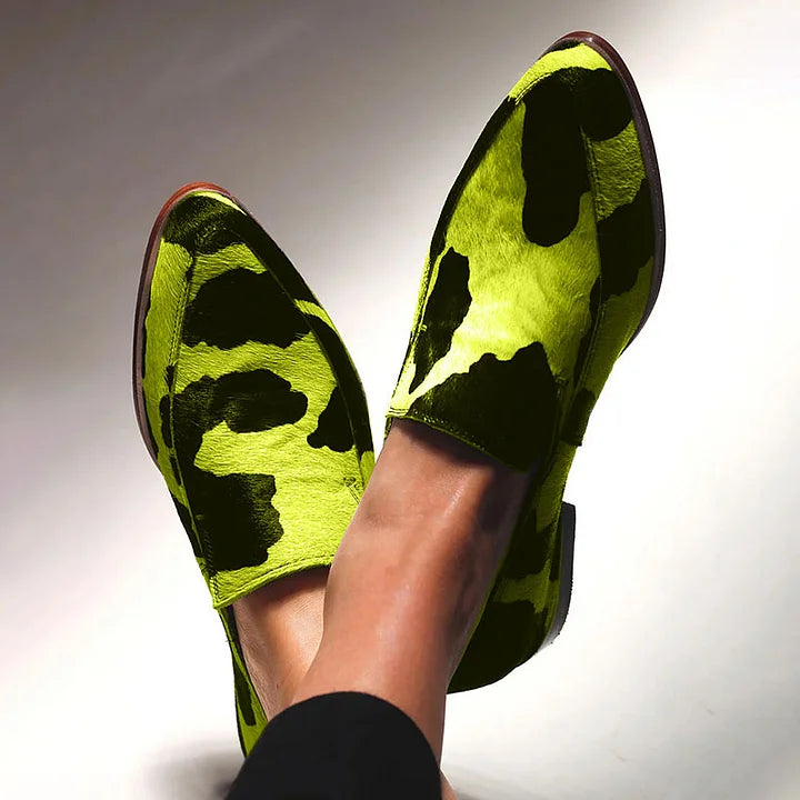 UDTALELSE ANIMAL-PRINT LOAFERS