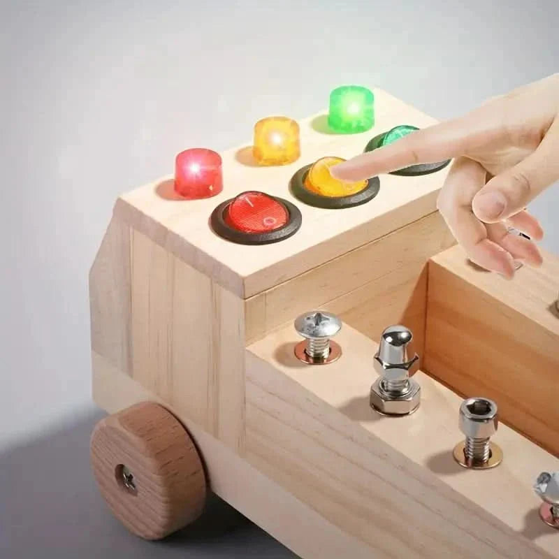 Montessori Busy Board – Interaktivt læringslegetøj til børn til fremme af finmotorik og kognitive evner