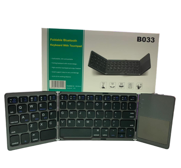 FoldPad Tastatur | Sammenklappeligt trådløst Bluetooth-tastatur-zarada.dk