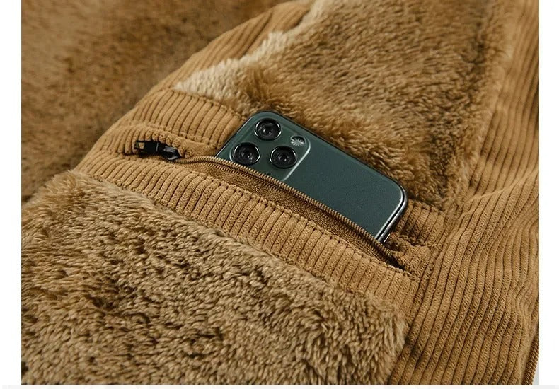 Varm vest i fleece til mænd