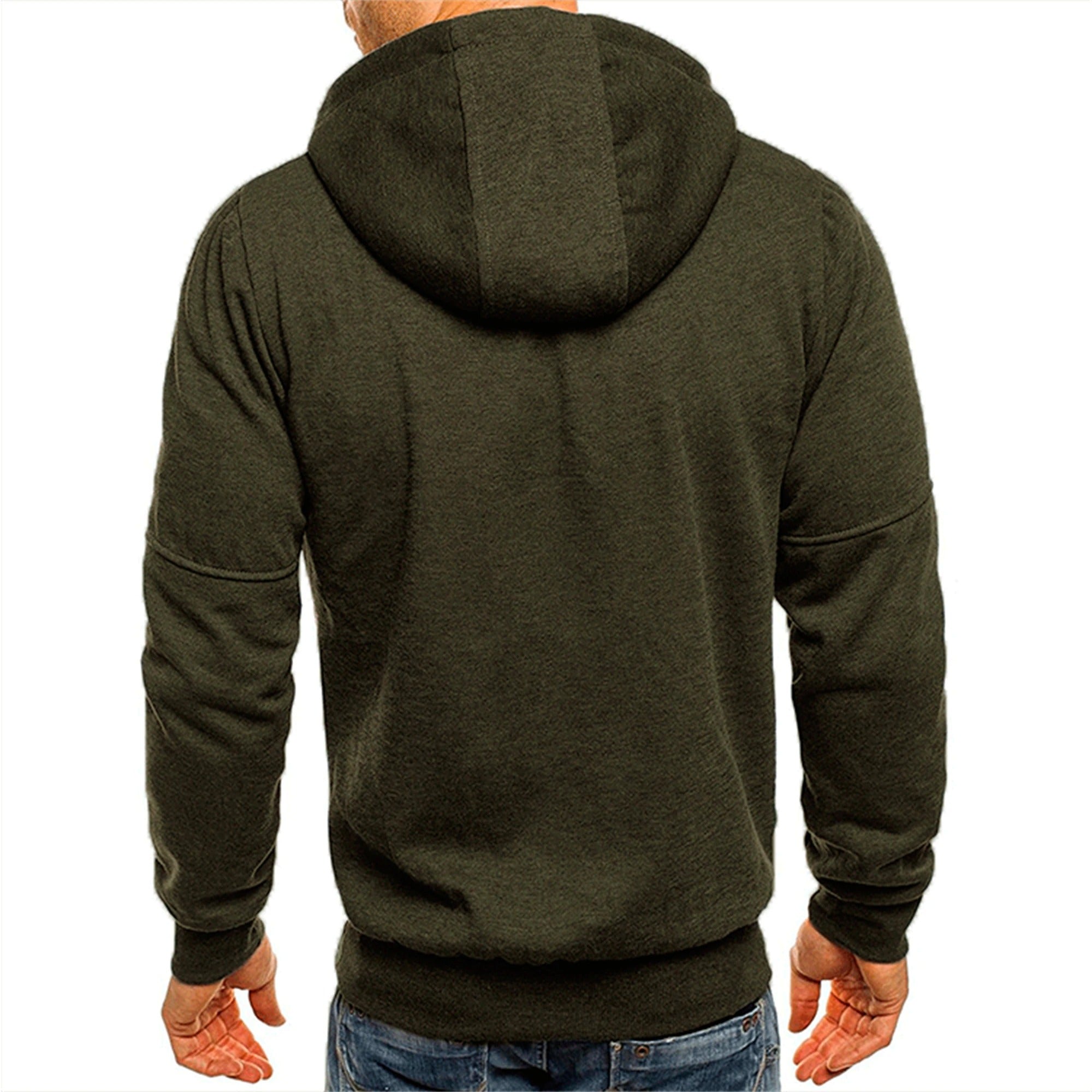 Afslappet sweatshirt med hætte til mænd