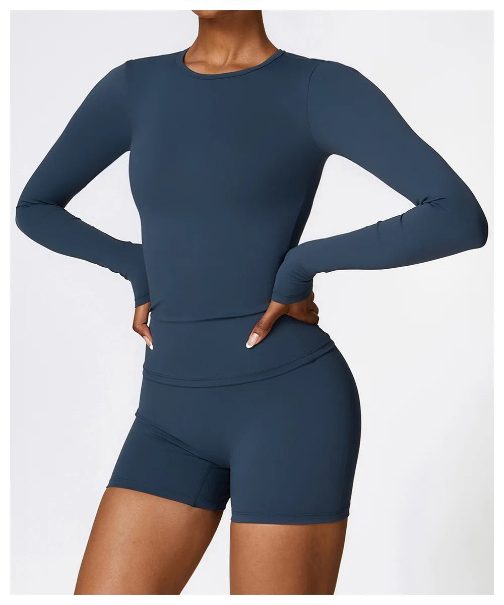 Dry Fit Yoga Shirt til kvinder