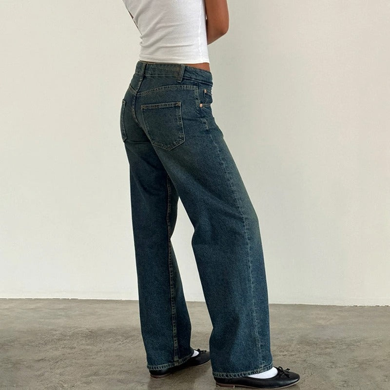 Baggy boyfriend-jeans til kvinder