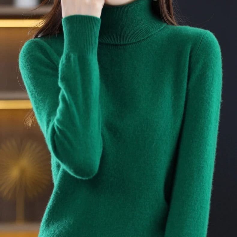 Strikket sweater i kashmir til kvinder