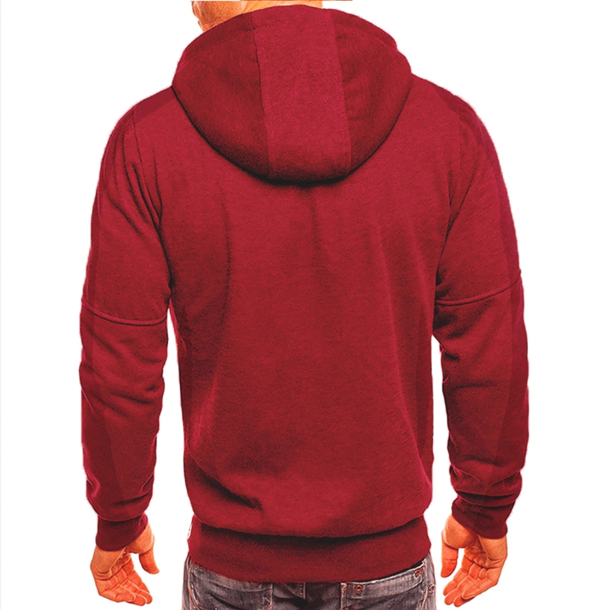 Afslappet sweatshirt med hætte til mænd