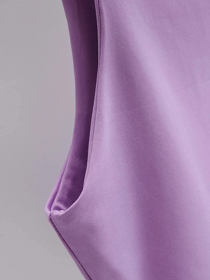 Ærmeløs O-hals Slim Fit Tank Top til kvinder