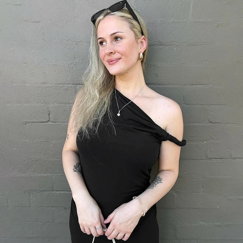 Off-shoulder crop tank top til kvinder