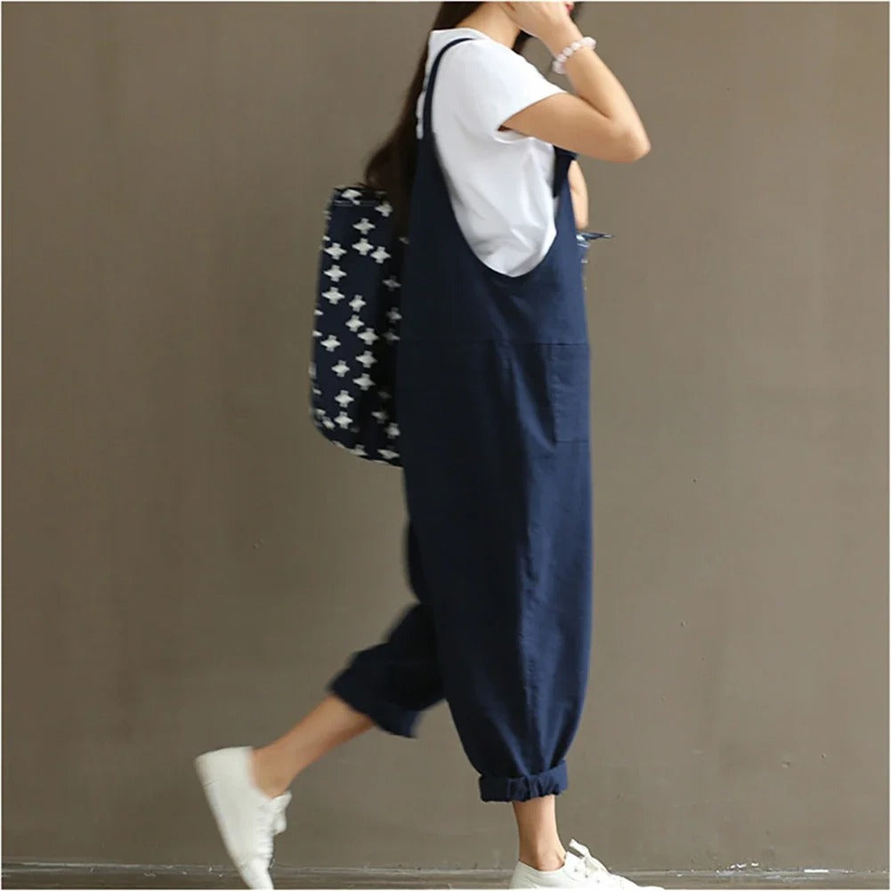 Løs Casual Harem Jumpsuit til Kvinder