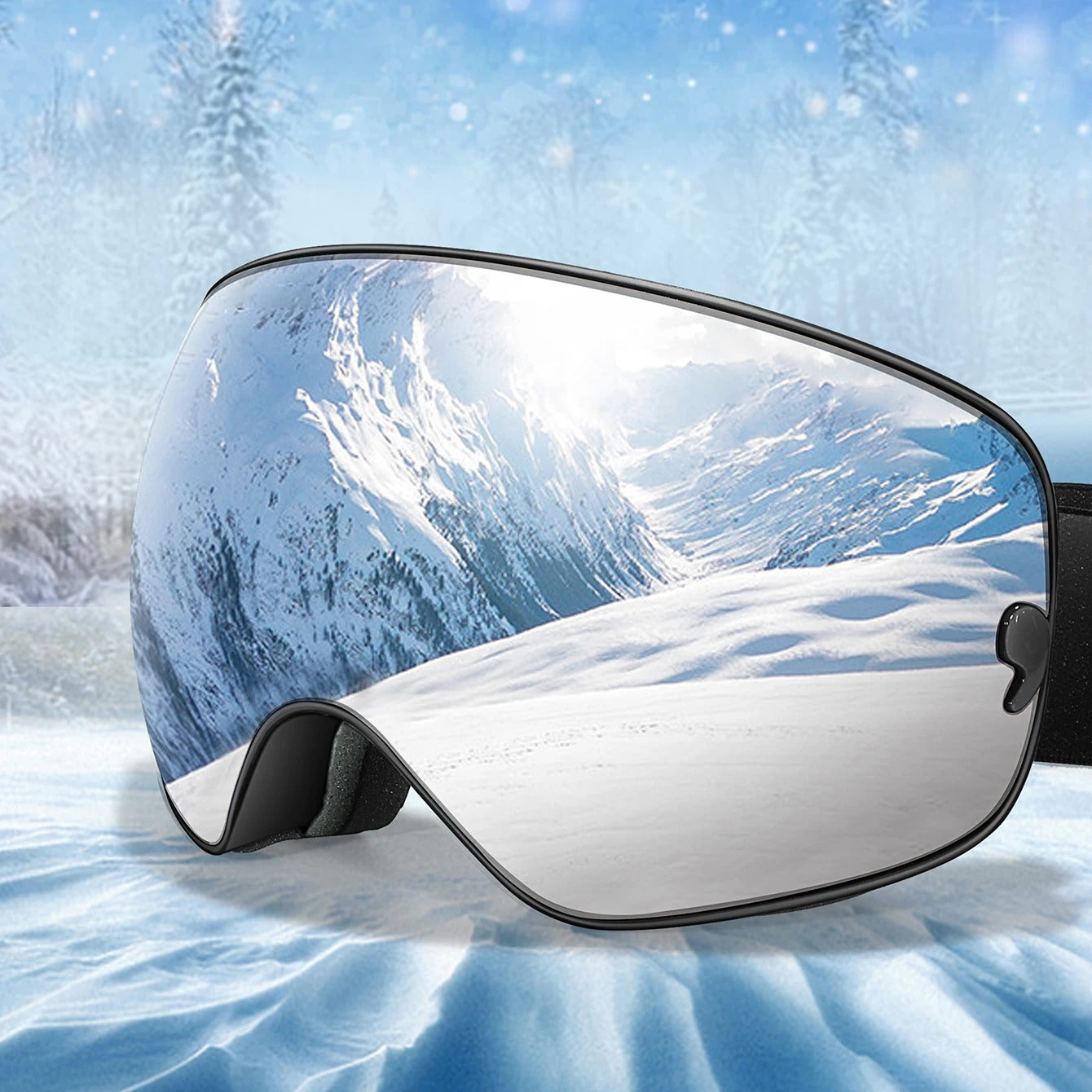 Dobbeltlags anti-dug skibriller