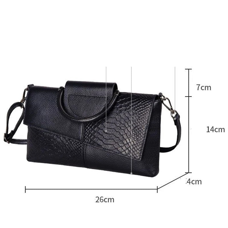 Crossbody-taske i blødt PU-læder til kvinder