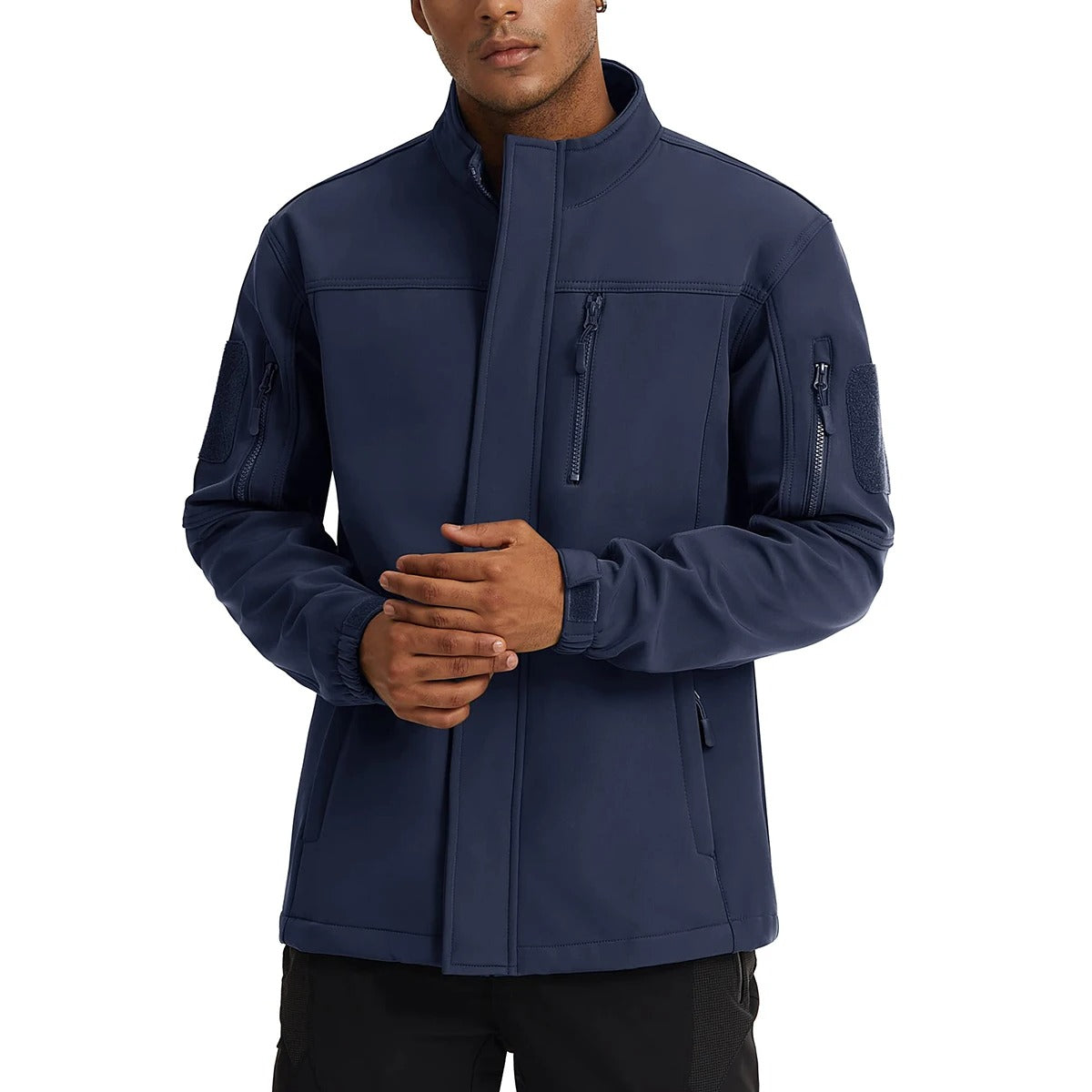 Soft Shell-jakke i fleece til mænd