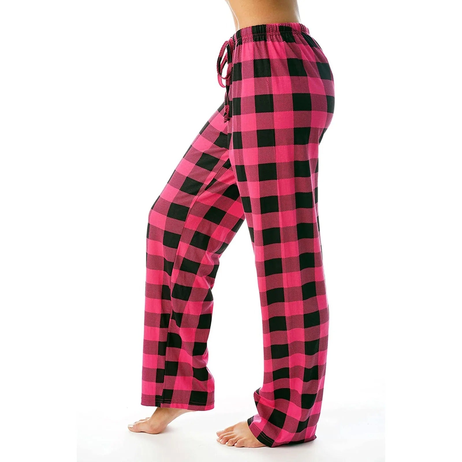 Kvinders plaidprintet pyjamas