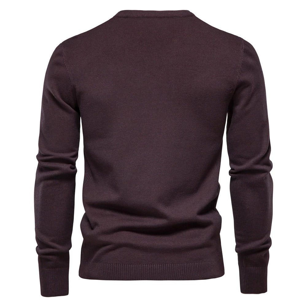 Tyk slim fit sweater til mænd
