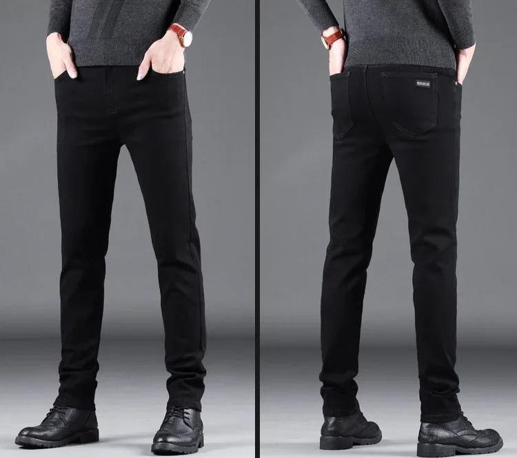 Pure Black Slim Jeans til mænd