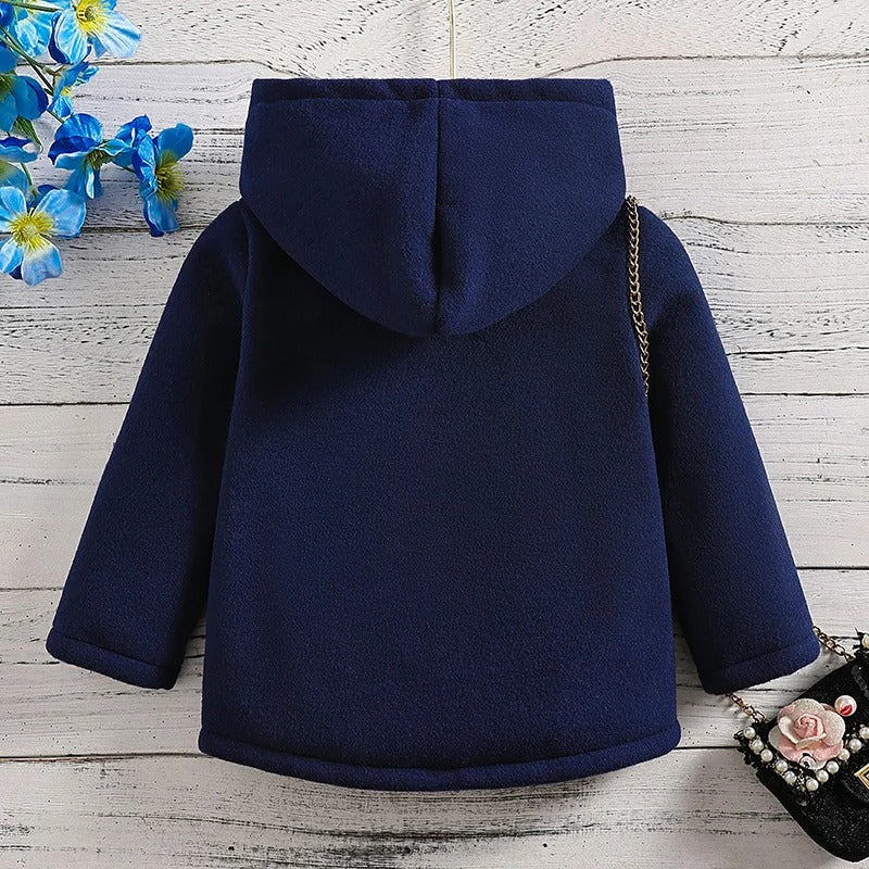 Tyk fleece vinterfrakke til piger