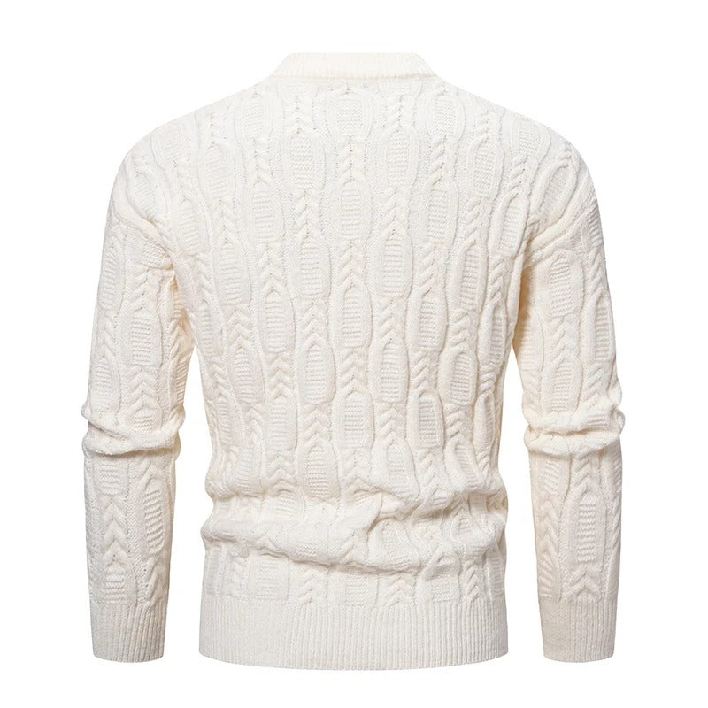 Blød strikket afslappet sweater til mænd