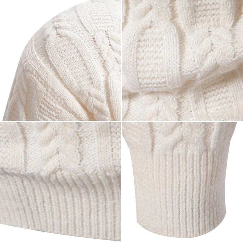 Blød strikket afslappet sweater til mænd