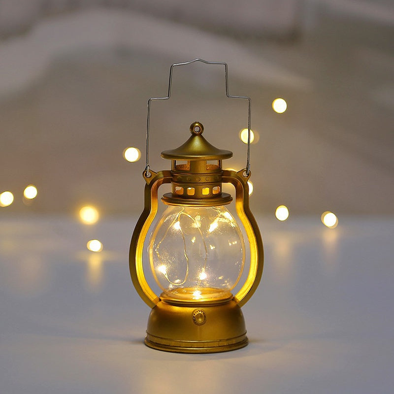 LantaGlow – Lanterne i vintagestil med afrundet krop og varmt omgivende lys