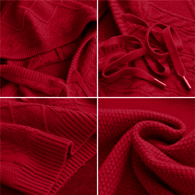 Emily | Kabelstrik Hoodie Sweater