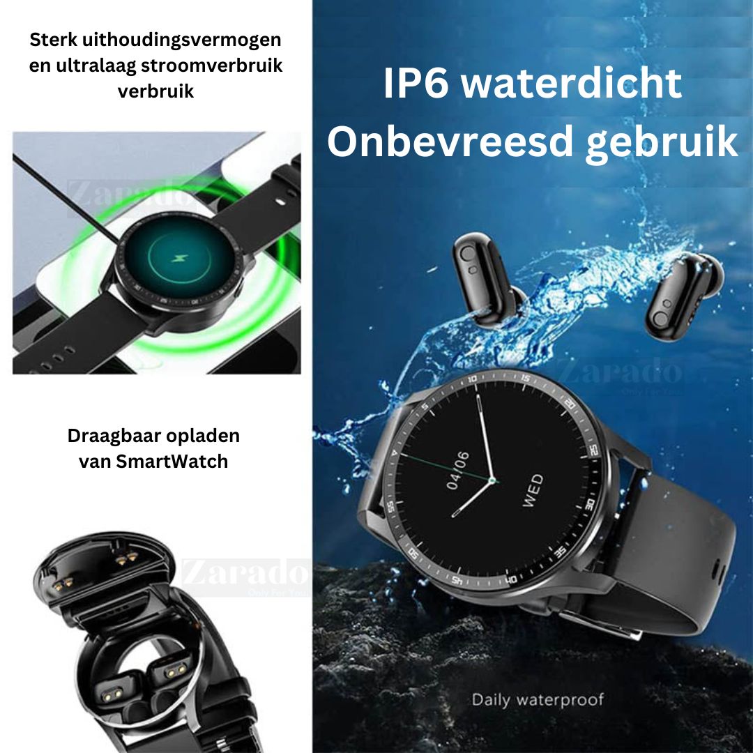 DuoSyncWatch | Smart Ur med Øretelefon-zarada.dk