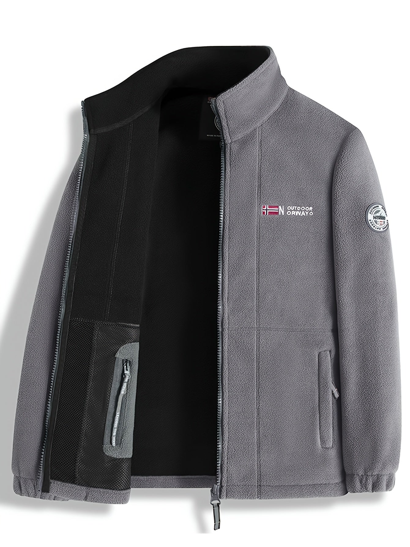 Julius Veste Polaire Outdoor Mand – Blød, Varm & Let med Beskyttende Krave