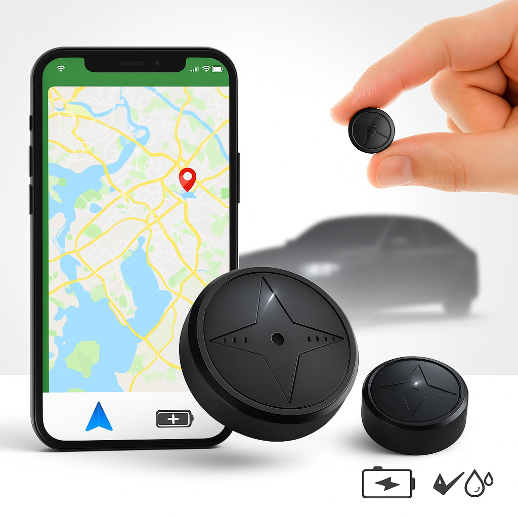 AutoGuard GPS Tracker Mini – Vandtæt Magnetisk Køretøjs Tracker