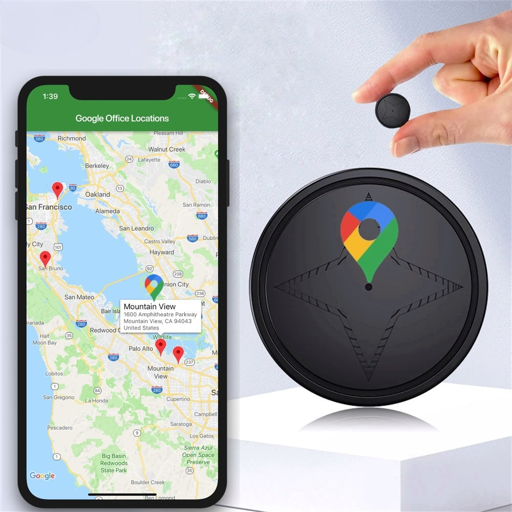 AutoGuard GPS Tracker Mini – Vandtæt Magnetisk Køretøjs Tracker