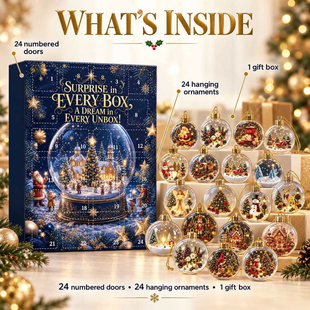 Christmas Bauble Advent Calendar 2026 – 24 Days Filled with Christmas Surprises