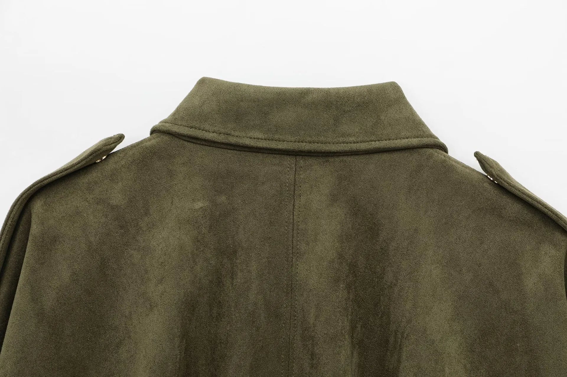 Isla Veste Dame i Suede – Elegant Oversize Jakke med Moderne Snit & Blød Komfort