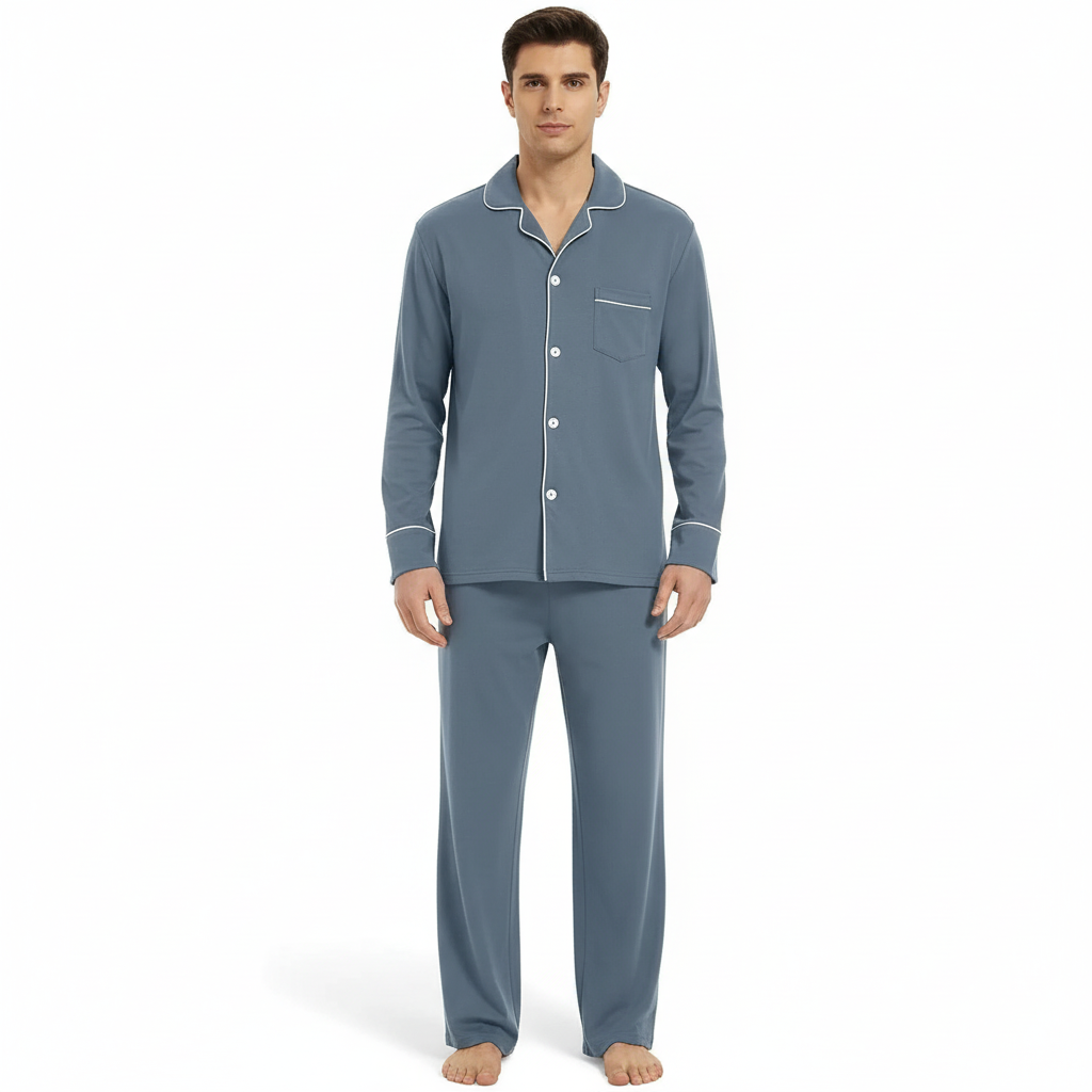Herre Pyjamas Sæt Klassisk Stil