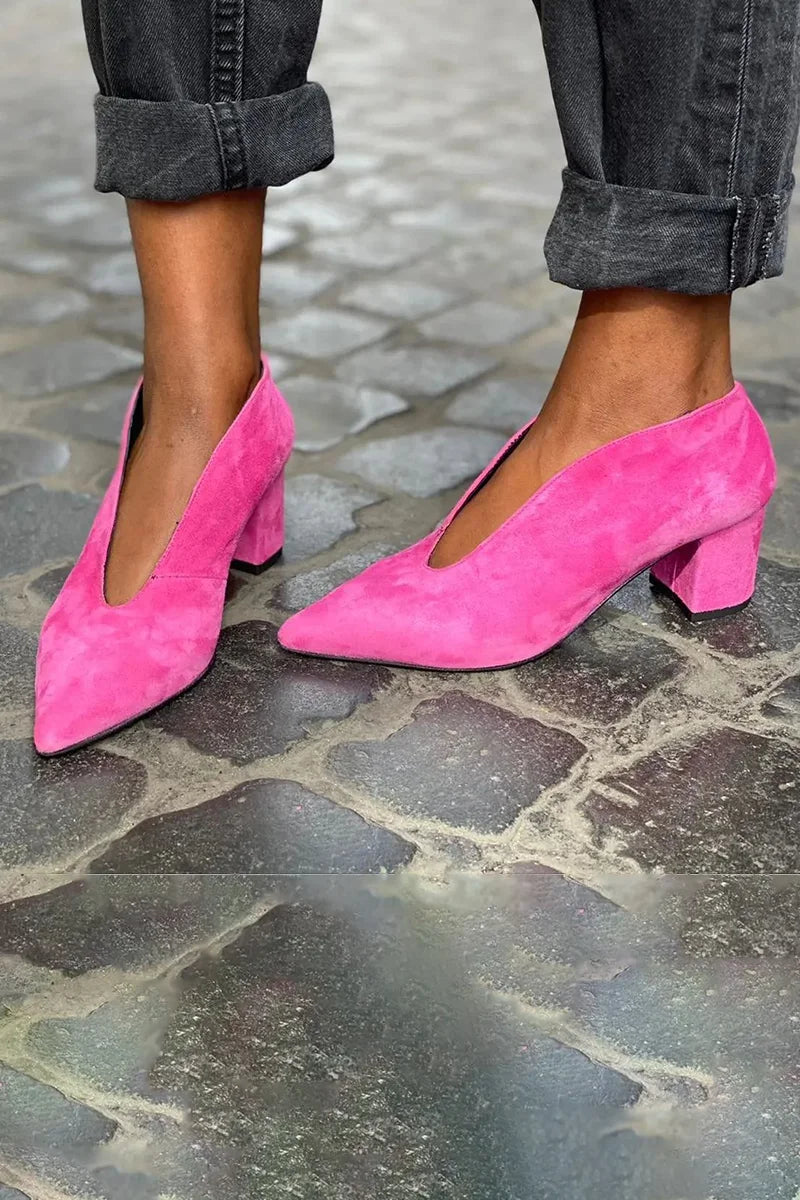 ELEGANTE BLOCK HÆLE PUMPS