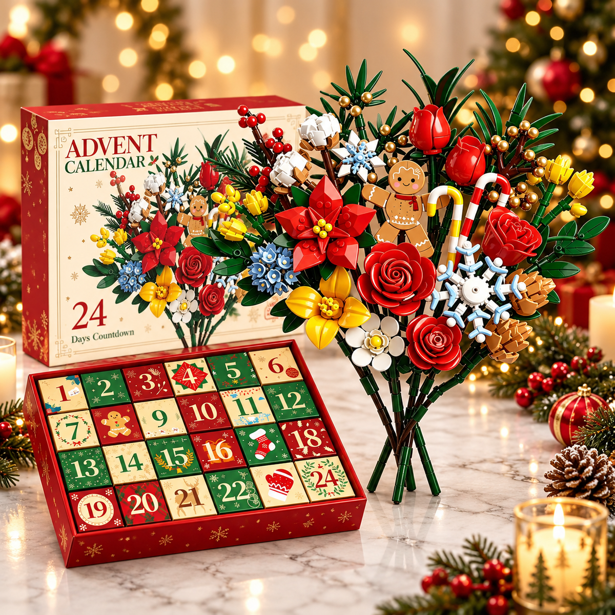 Blomsteradventskalender 2026 – bygg din egen magiska julbukett