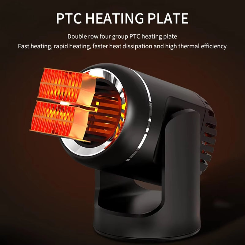 12V Car Heater – Portable Car Heater with 360° Rotation & Safety