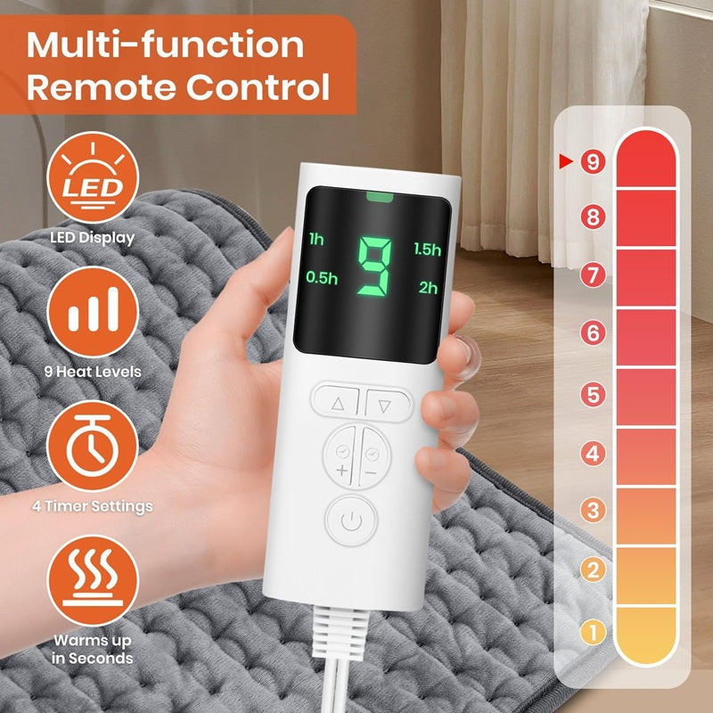 Electric Heating Pad with Timer – Adjustable Temperature