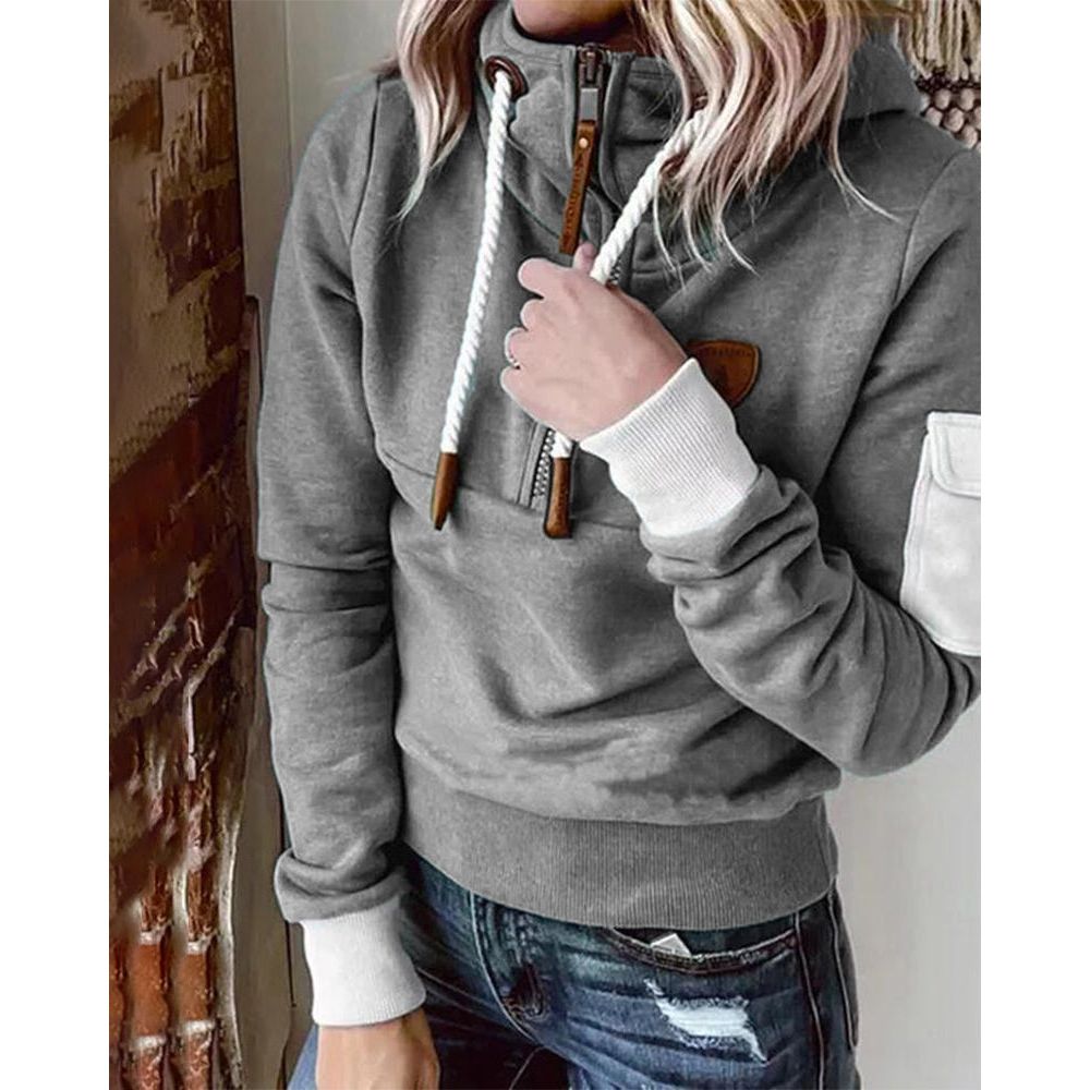 Aarohi Premium Hoodie Sweatshirt til kvinder – Tykt og blødt strik med afslappet pasform og justerbar hætte