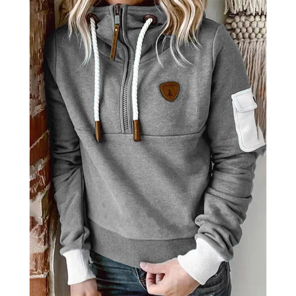 Aarohi Premium Hoodie Sweatshirt til kvinder – Tykt og blødt strik med afslappet pasform og justerbar hætte