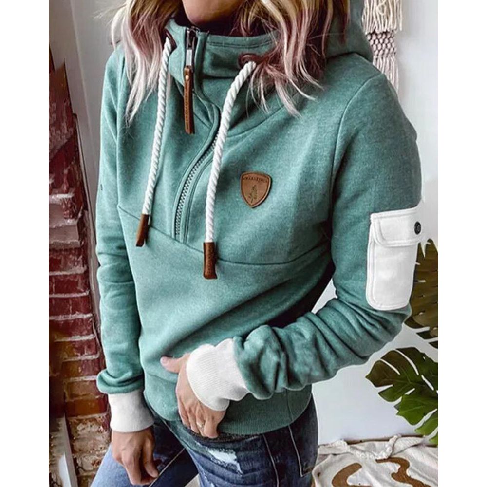 Aarohi Premium Hoodie Sweatshirt til kvinder – Tykt og blødt strik med afslappet pasform og justerbar hætte