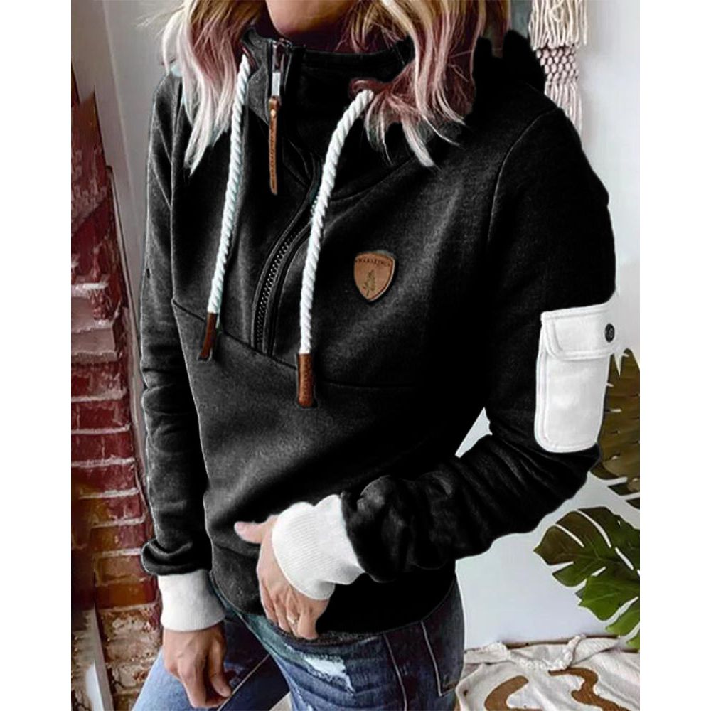 Aarohi Premium Hoodie Sweatshirt til kvinder – Tykt og blødt strik med afslappet pasform og justerbar hætte