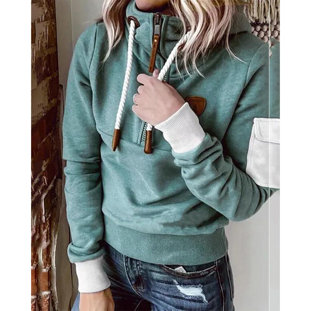 Aarohi Premium Hoodie Sweatshirt til kvinder – Tykt og blødt strik med afslappet pasform og justerbar hætte