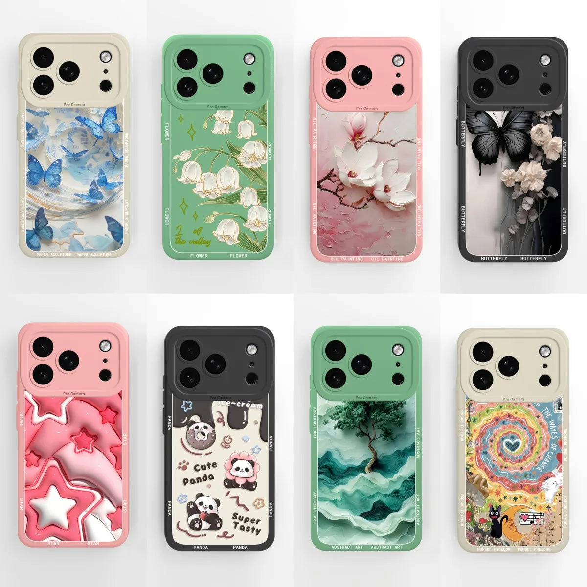 iPhone 17 Pro Max Cover Cartoon Panda Design
