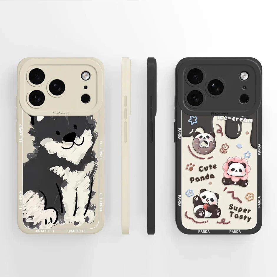iPhone 17 Pro Max Cover Cartoon Panda Design