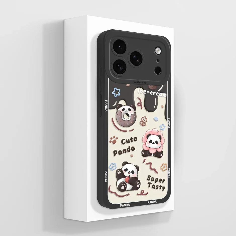 iPhone 17 Pro Max Cover Cartoon Panda Design