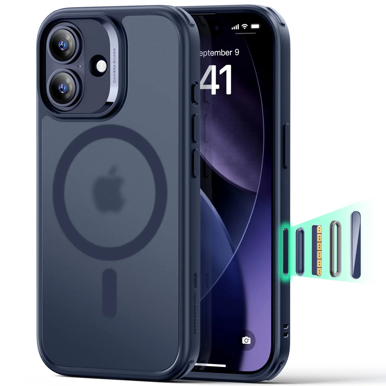 iPhone 16, 17 Pro Max, Iphone Air Kamerakontrol Cover med MagSafe